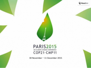 The 21st Conference of Parties to the UN Framework Convention on Climate Change (COP 21) in Paris marks a major international opportunity for concerted action on climate change.